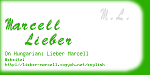 marcell lieber business card